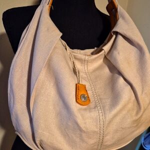 Y2K Gap Vintage Womens Hobo Bag Purse Slouchy Retro Made From Jute/Cotton.